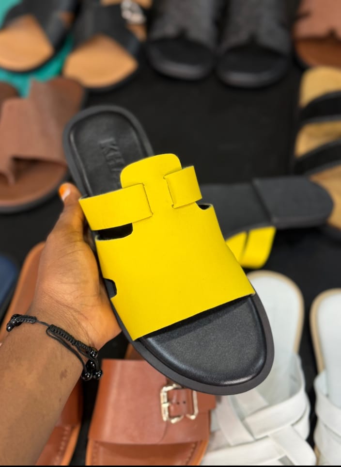 Orange & Light Brown Birkenstock