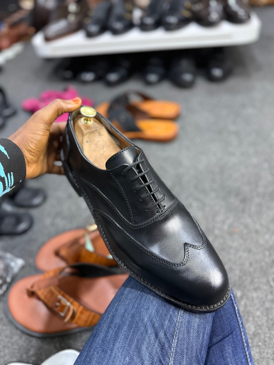 Brown Leather Brogue Oxford